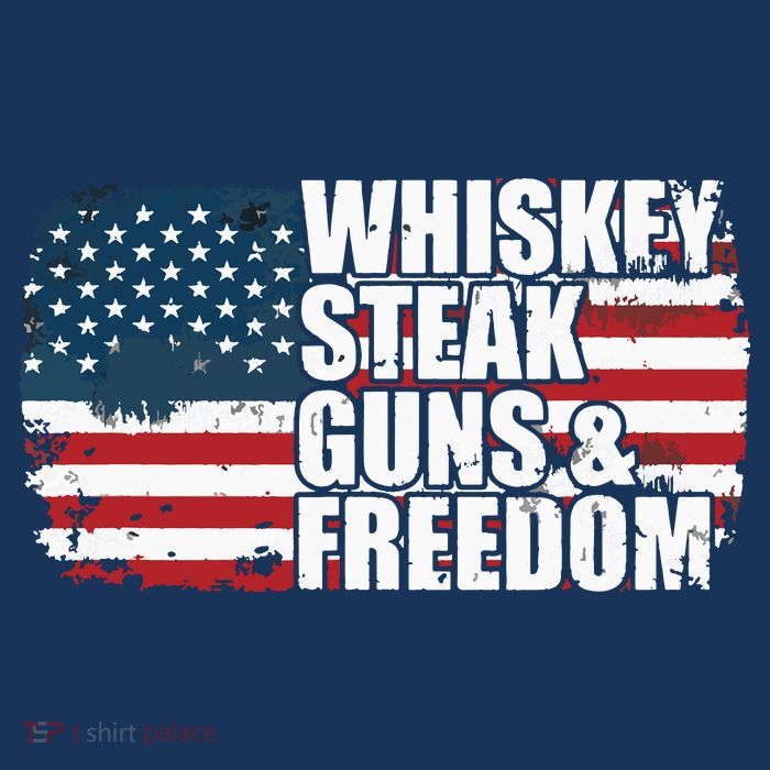 Whiskey Steak Guns And Freedom Patriotic Flag 4th Of July Baby Bodysuit