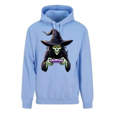 Witch Skeleton Gamer Halloween Monster Gaming Cool Gift Unisex Surf Hoodie