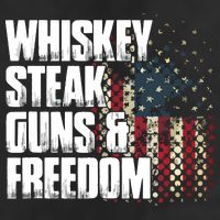 Whiskey Steak Guns Freedom Patriotic Flag Gift 11oz C Handle Ceramic Mug