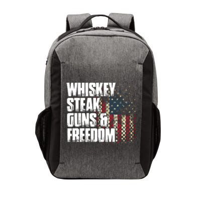 Whiskey Steak Guns Freedom Patriotic Flag Gift Vector Backpack