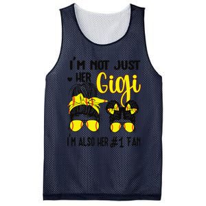 Womens Softball Grandma Gigi Granddaughter Fan Baseball Gigi Mesh Reversible Basketball Jersey Tank