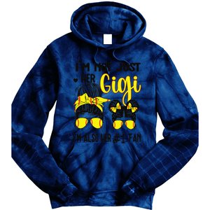 Womens Softball Grandma Gigi Granddaughter Fan Baseball Gigi Tie Dye Hoodie