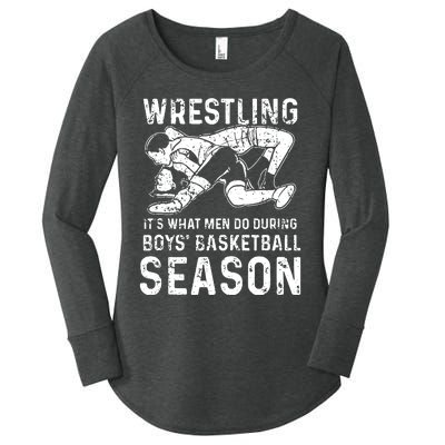 Wrestling Season Gift Women's Perfect Tri Tunic Long Sleeve Shirt