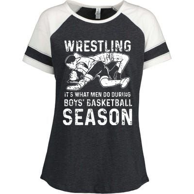 Wrestling Season Gift Enza Ladies Jersey Colorblock Tee