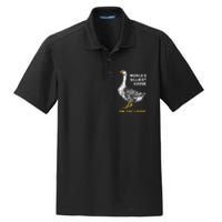 Worlds Silliest Goose On The Loose Funny Dry Zone Grid Polo