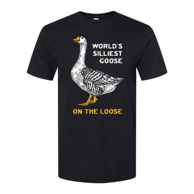 Worlds Silliest Goose On The Loose Funny Softstyle CVC T-Shirt