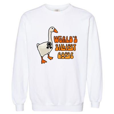 WorldS Silliest Goose Garment-Dyed Sweatshirt