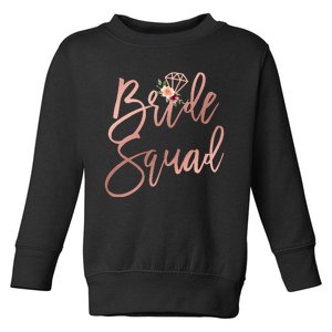 Wedding Shower Gift For Bridesmaid Best Friends Bride Squad Toddler Sweatshirt