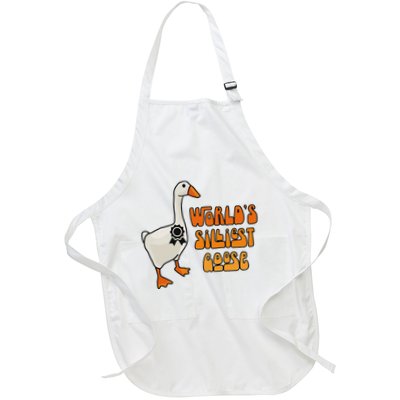 WorldS Silliest Goose Full-Length Apron With Pockets