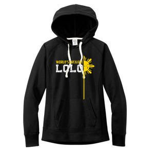 World S Greatest Lolo Filipino Grandpa Women's Fleece Hoodie