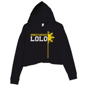 World S Greatest Lolo Filipino Grandpa Crop Fleece Hoodie