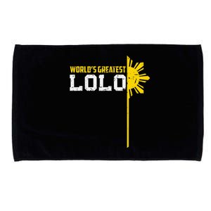 World S Greatest Lolo Filipino Grandpa Microfiber Hand Towel