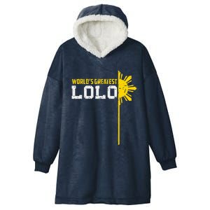 World S Greatest Lolo Filipino Grandpa Hooded Wearable Blanket