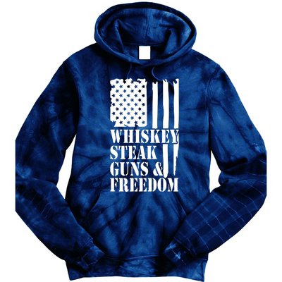 Whiskey Steak Guns & Freedom Tie Dye Hoodie