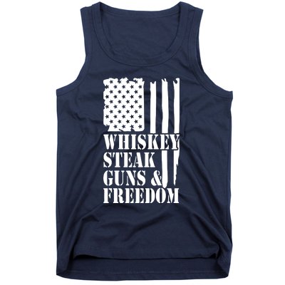 Whiskey Steak Guns & Freedom Tank Top