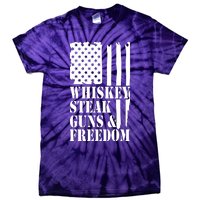 Whiskey Steak Guns & Freedom Tie-Dye T-Shirt