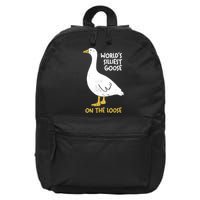 Worlds Silliest Goose On The Loose 16 in Basic Backpack