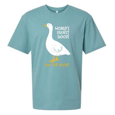 Worlds Silliest Goose On The Loose Sueded Cloud Jersey T-Shirt