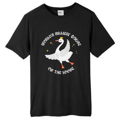 Worlds Silliest Goose On The Loose Funny Tall Fusion ChromaSoft Performance T-Shirt