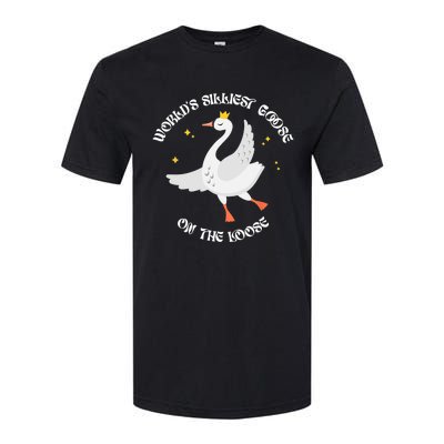 Worlds Silliest Goose On The Loose Funny Softstyle CVC T-Shirt