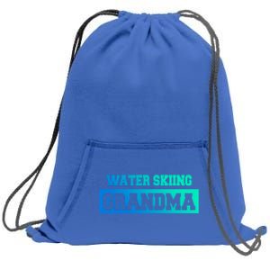 Water Skiing Grandma Water Skiing Water Skier Cute Gift Sweatshirt Cinch Pack Bag