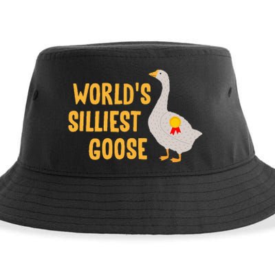 WorldS Silliest Goose Sustainable Bucket Hat