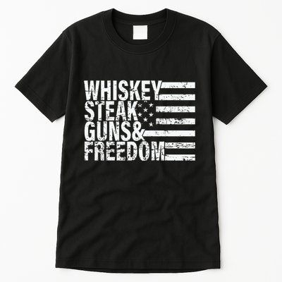 Whiskey Steak Guns And Freedom Pro America Tall T-Shirt