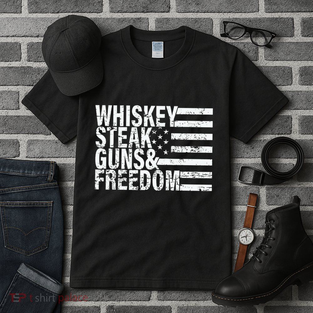 Whiskey Steak Guns And Freedom Pro America Tall T-Shirt