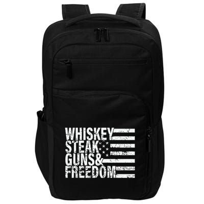 Whiskey Steak Guns And Freedom Pro America Impact Tech Backpack