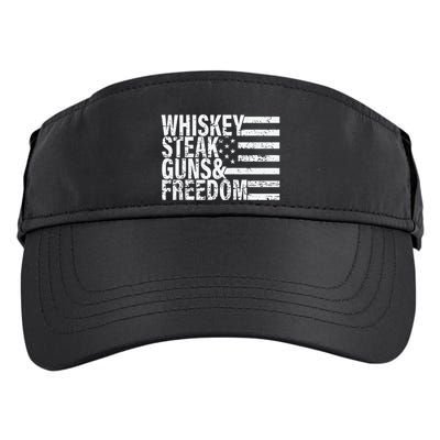 Whiskey Steak Guns And Freedom Pro America Adult Drive Performance Visor