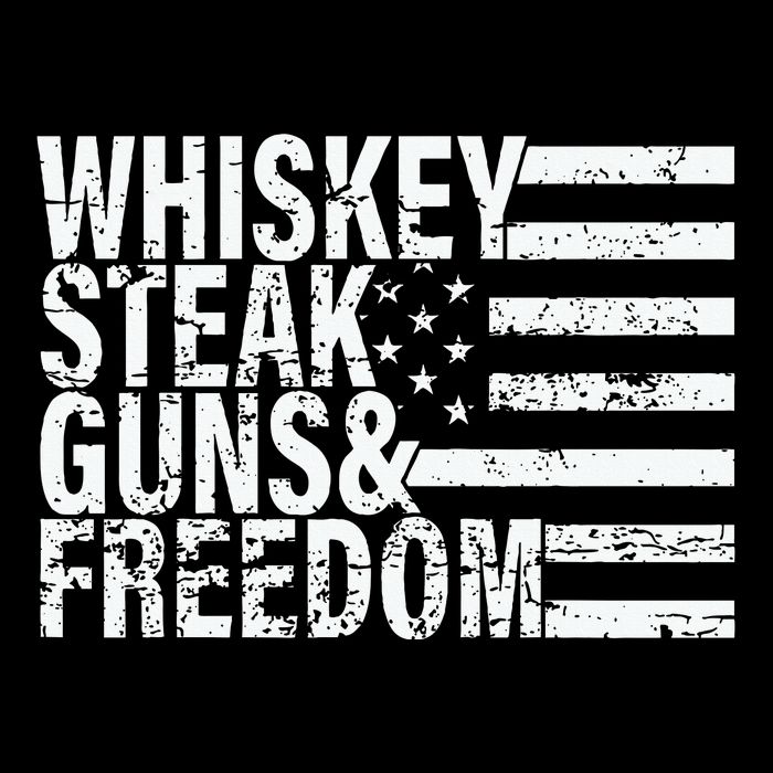 Whiskey Steak Guns And Freedom Pro America Poster