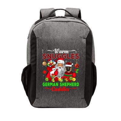 Warm Snuggles Ger Shepherd Cuddles Funny Santa Xmas Dog Gift Vector Backpack