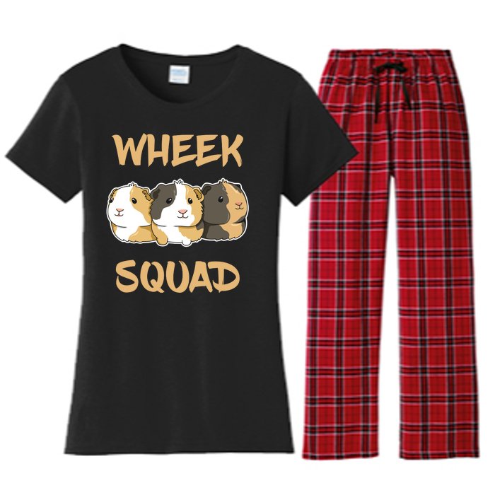 Wheek Squad Guinea Pig Women's Flannel Pajama Set