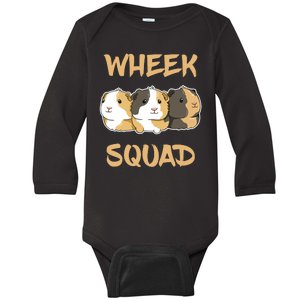 Wheek Squad Guinea Pig Baby Long Sleeve Bodysuit