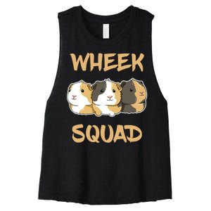 Wheek Squad Guinea Pig Women's Racerback Cropped Tank