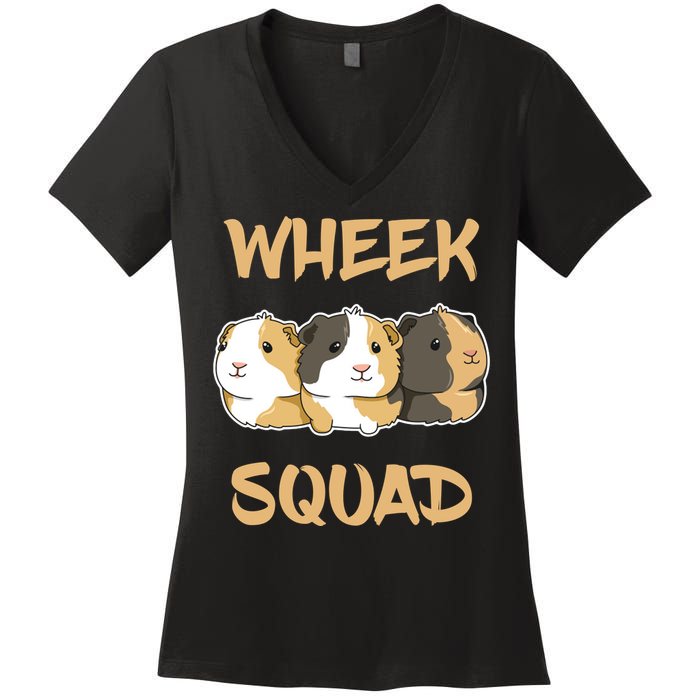 Wheek Squad Guinea Pig Women's V-Neck T-Shirt