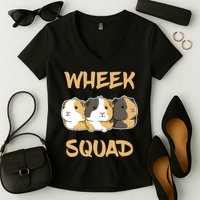 Wheek Squad Guinea Pig Women's V-Neck T-Shirt