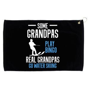 Water Ski Grandpa Skiing Waterski Waterskiing Holiday Waves Great Gift Grommeted Golf Towel