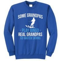 Water Ski Grandpa Skiing Waterski Waterskiing Waves Holiday Gift Sweatshirt