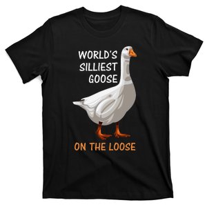 World's Silliest Goose On The Loose Funny Silly T-Shirt