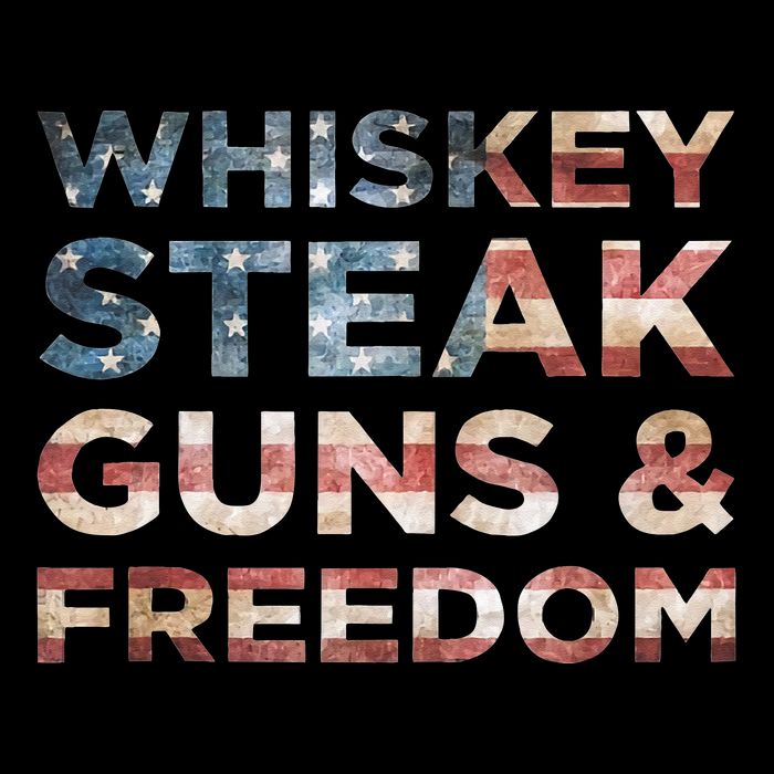 Whiskey Steak Guns And Freedom Patriotic US Flag 4th Of July Backpack