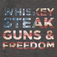 Whiskey Steak Guns And Freedom Patriotic US Flag 4th Of July Vector Backpack