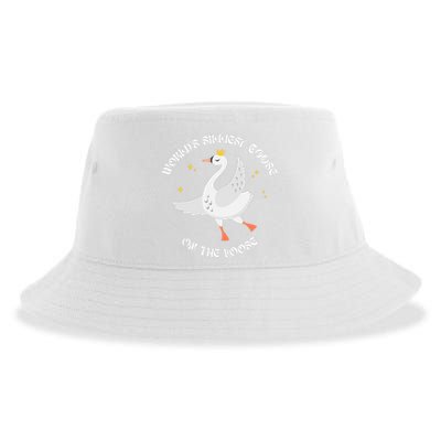 World's Silliest Goose On The Loose Funny Sustainable Bucket Hat