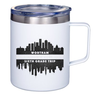 Wortham Sixth Grade Trip 12oz Stainless Steel Coffee Mug