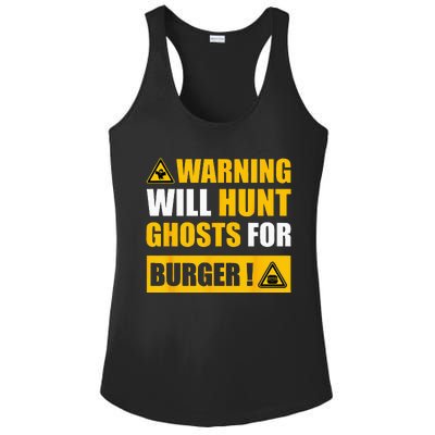 Warning Sign Ghost Hunting EVP Halloween Ladies PosiCharge Competitor Racerback Tank