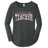 Wildflowers Second Grade Teacher Back To School 2nd Grade Women's Perfect Tri Tunic Long Sleeve Shirt