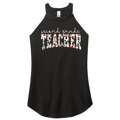 Wildflowers Second Grade Teacher Back To School 2nd Grade Women's Perfect Tri Rocker Tank