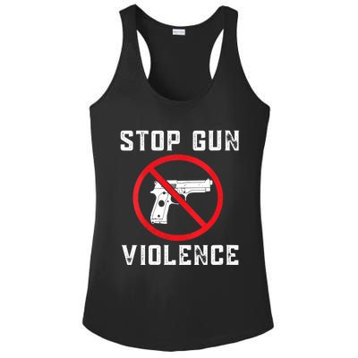 Womens Stop Gun Violence , End Gun Violence Ladies PosiCharge Competitor Racerback Tank