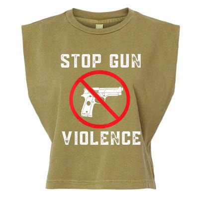 Womens Stop Gun Violence , End Gun Violence Garment-Dyed Women's Muscle Tee