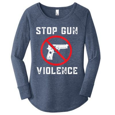 Womens Stop Gun Violence , End Gun Violence Women's Perfect Tri Tunic Long Sleeve Shirt